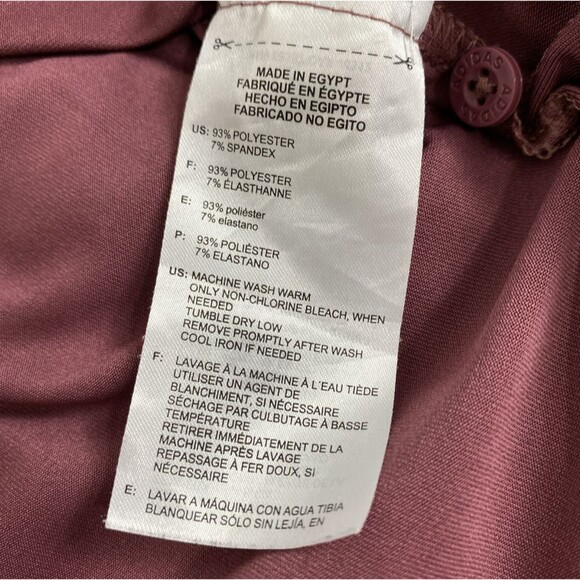 Adidas Polo Shirt Mens XL Red Wine Golf Short Sleeve Active Casual Stretch - Picture 10 of 11